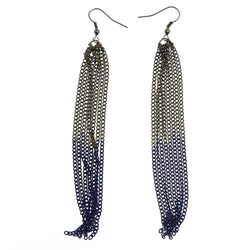 Mi Amore Dangle-Earrings Dark-Silver/Blue