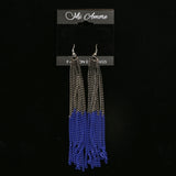 Mi Amore Dangle-Earrings Dark-Silver/Blue