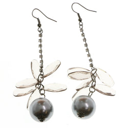 Mi Amore Drop-Dangle-Earrings Dark-Silver