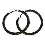 Mi Amore Hoop-Earrings Black