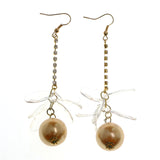 Mi Amore Drop-Dangle-Earrings Gold-Tone/Clear