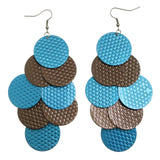 Mi Amore Dangle-Earrings Silver-Tone/Blue