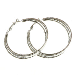 Mi Amore Hoop-Earrings Silver-Tone