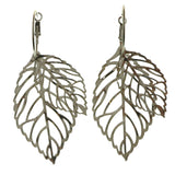 Mi Amore Leaves Dangle-Earrings Silver-Tone