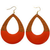 Mi Amore Dangle-Earrings Gold-Tone/Orange