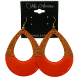 Mi Amore Dangle-Earrings Gold-Tone/Orange