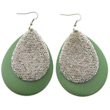 Mi Amore Dangle-Earrings Silver-Tone/Green