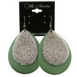 Mi Amore Dangle-Earrings Silver-Tone/Green