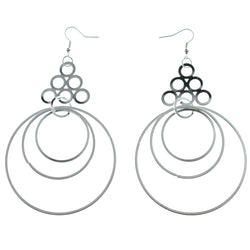 Mi Amore Drop-Dangle-Earrings Silver-Tone