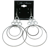 Mi Amore Drop-Dangle-Earrings Silver-Tone