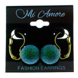 Mi Amore Dangle-Earrings Silver-Tone/Green