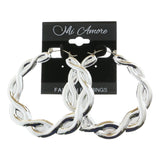 Mi Amore Hoop-Earrings Silver-Tone