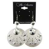 Mi Amore Drop-Dangle-Earrings Silver-Tone