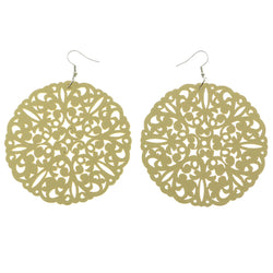 Mi Amore Filligree Dangle-Earrings Tan