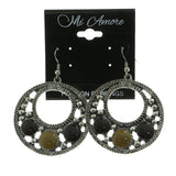 Mi Amore Dangle-Earrings Silver-Tone/Multicolor