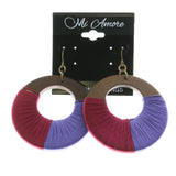 Mi Amore Dangle-Earrings Brown/Purple