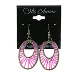 Mi Amore Dangle-Earrings Silver-Tone/Purple