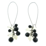 Mi Amore Dangle-Earrings Silver-Tone/Black