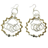 Mi Amore Drop-Dangle-Earrings Silver-Tone/Gold-Tone