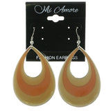 Mi Amore Dangle-Earrings Silver-Tone/Orange