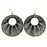 Mi Amore Dangle-Earrings Gold-Tone/Black