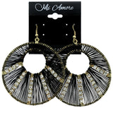 Mi Amore Dangle-Earrings Gold-Tone/Black