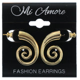Gold-Tone Metal Stud-Earrings