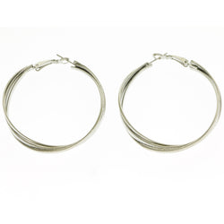 Mi Amore Hoop-Earrings Silver-Tone