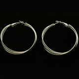 Mi Amore Hoop-Earrings Silver-Tone