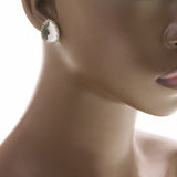 Mi Amore Post-Earrings Silver-Tone