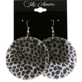 Mi Amore Spotted Dangle-Earrings Silver-Tone/Black