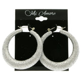 Mi Amore Hoop-Earrings Silver-Tone