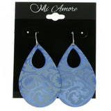 Mi Amore Dangle-Earrings Blue/Silver-Tone