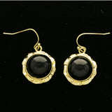 Mi Amore Dangle-Earrings Gold-Tone/Black