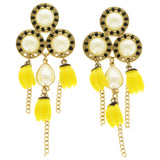 Mi Amore Tassel-Earrings Gold-Tone/Yellow