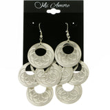 Mi Amore Drop-Dangle-Earrings Silver-Tone