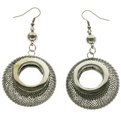 Mi Amore Drop-Dangle-Earrings Dark-Silver