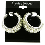 Mi Amore Dangle-Earrings Green/Silver-Tone