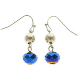 Mi Amore Drop-Dangle-Earrings Blue/Silver-Tone