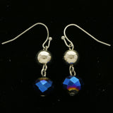 Mi Amore Drop-Dangle-Earrings Blue/Silver-Tone