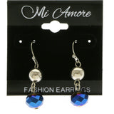 Mi Amore Drop-Dangle-Earrings Blue/Silver-Tone