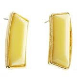 MiAmore Post-Earrings Gold-Tone/White