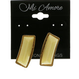 MiAmore Post-Earrings Gold-Tone/White