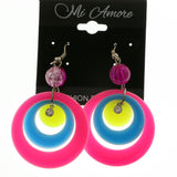 MiAmore Dangle-Earrings Silver-Tone/Pink