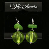 MiAmore Dangle-Earrings Silver-Tone/Green