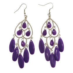 MiAmore Dangle-Earrings Silver-Tone/Purple