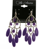 MiAmore Dangle-Earrings Silver-Tone/Purple