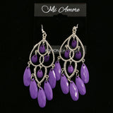 MiAmore Dangle-Earrings Silver-Tone/Purple