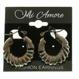 MiAmore Hoop-Earrings Dark-Silver