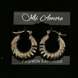 MiAmore Hoop-Earrings Dark-Silver